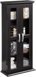 Grey 4 Tier Tall Bookshelf Cabinet Q1808