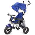 Blue 4-in-1 Kids Baby Stroller Tricycle Bike with Canopy Bag W995