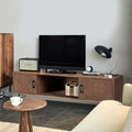 Reclaimed Wood Media TV Stand with Storage Cabinet B185