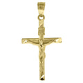 10k Gold Cross Pendant Necklace H1580