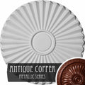 Hand-Painted Iridescent Gold Ceiling Medallion T88013
