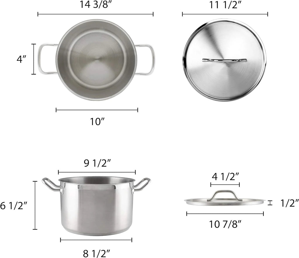 Stainless 8-Quart Stock With Lid Y858869
