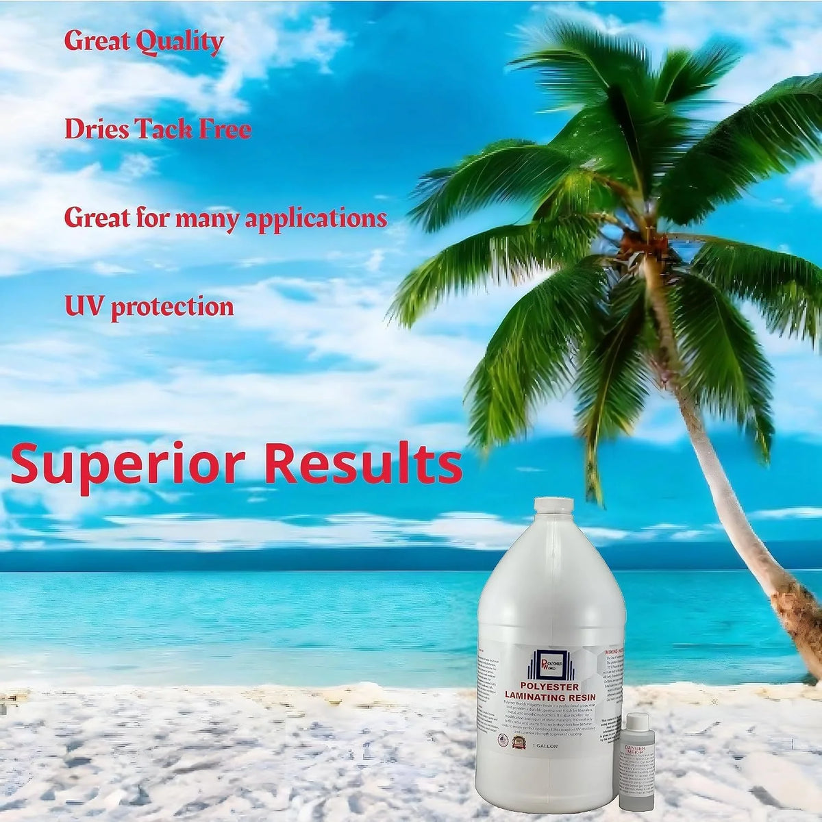 Polyester Laminating Resin 2 Gallon Kit with MEKP Y572179