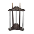 Brown Wood 12 Pool Cue Rack Stand B104