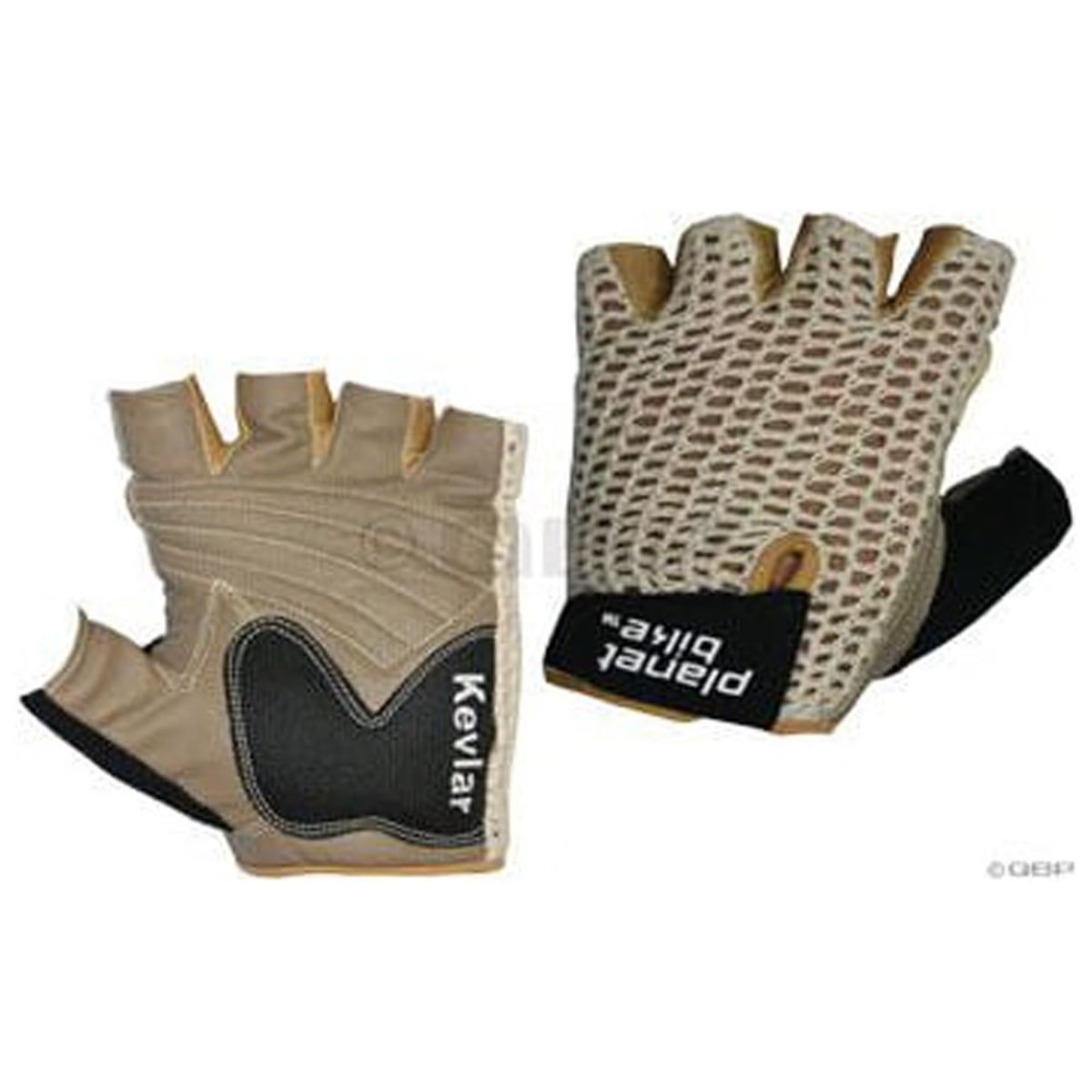 Taurus Fingerless Cycling Glove, Tan, LG E240571