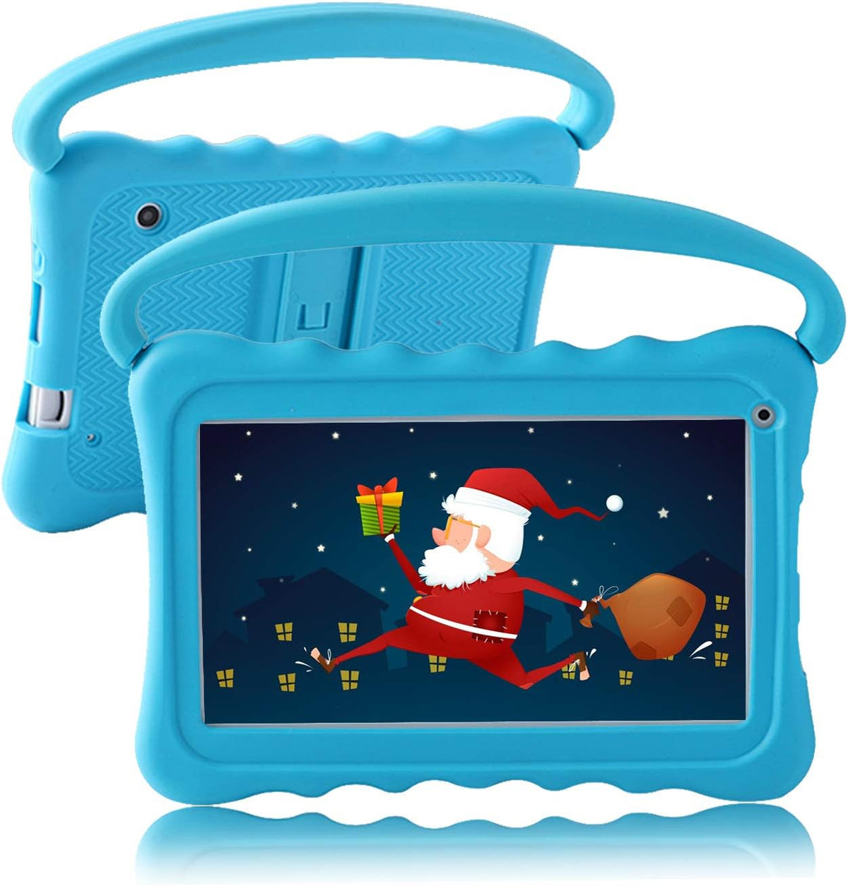 32GB 7 inch Android 10 Kids Tablet with WiFi Dual Camera Parental Control Shockproof Case Blue Pack of 2 Z98538