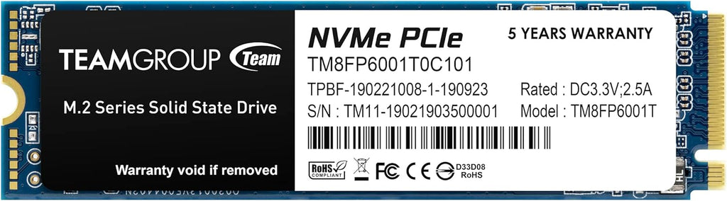 2TB NVMe PCIe Gen3x4 M.2 2280 Internal Solid State Drive SSD E4807