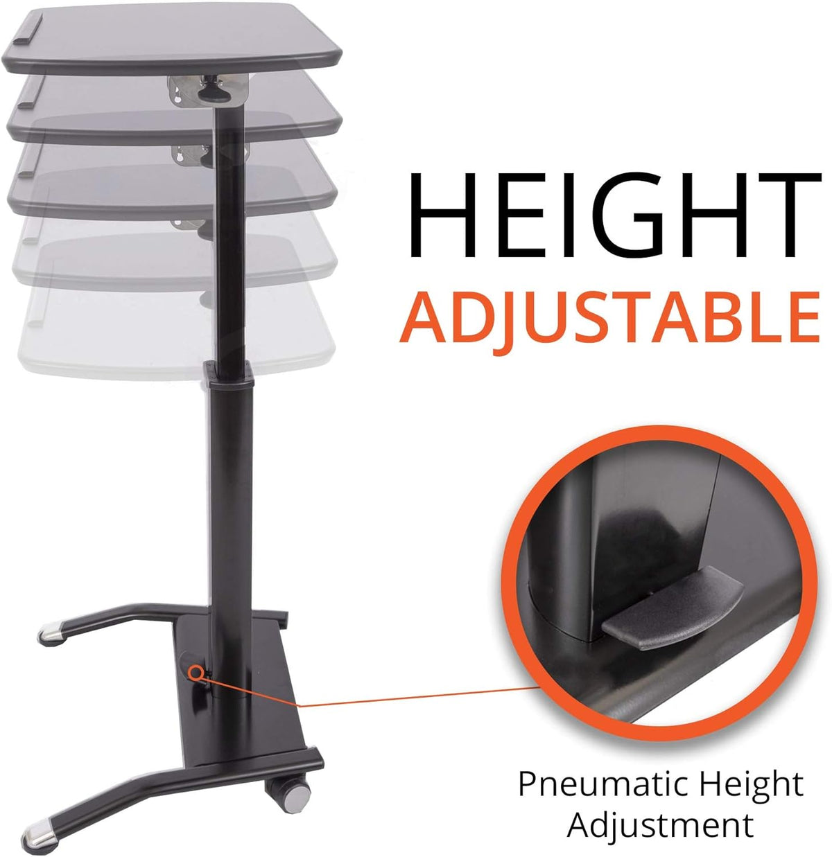 Black Tilting Laptop Lectern Podium C870155