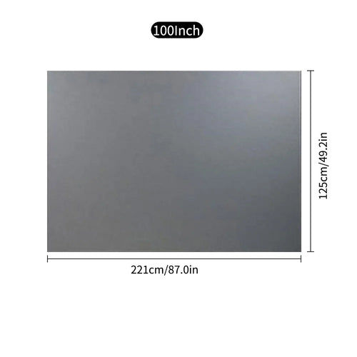 100 Inch Portable Metal Projector Screen 16:9 Foldable Projection Screen D4878