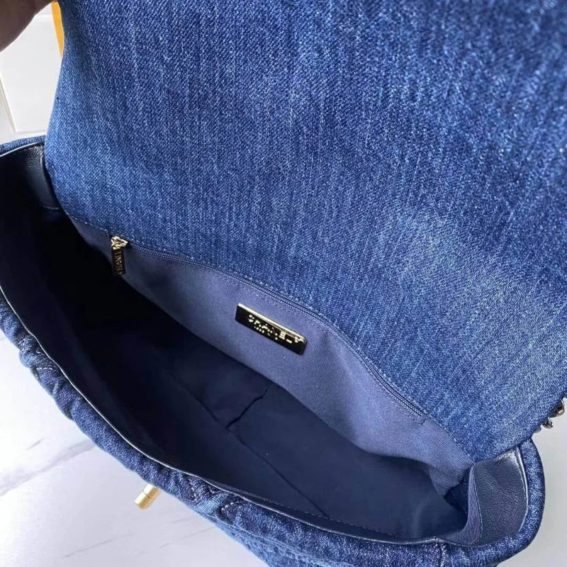 Denim Flap Bag M428