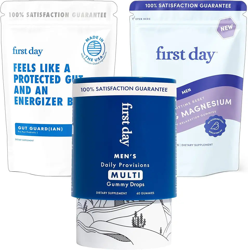 Men’s Wellness Bundle with Multivitamins, Tribiotics & Magnesium Gummies M276