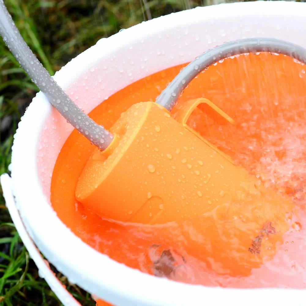 Folding Bucket Camping Shower with Rechargeable Pump Q118