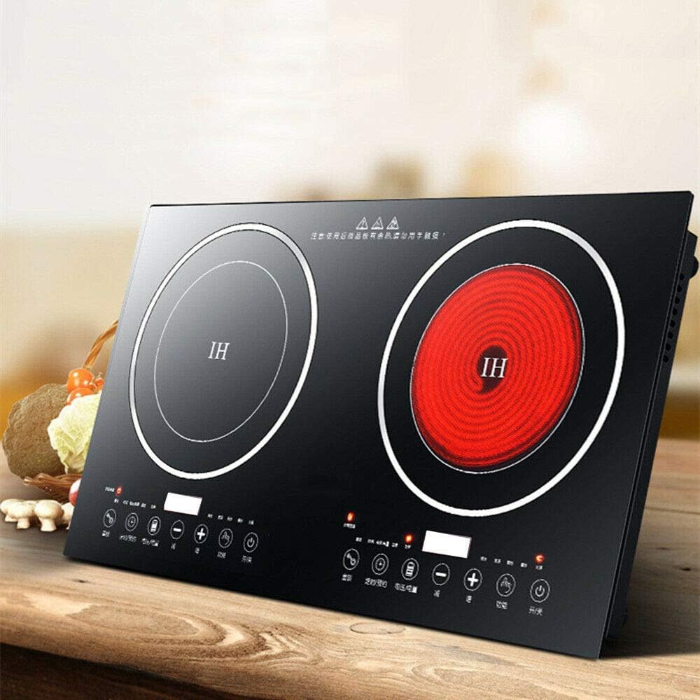 1200W Dual Induction Cooktop Stainless Steel K1816