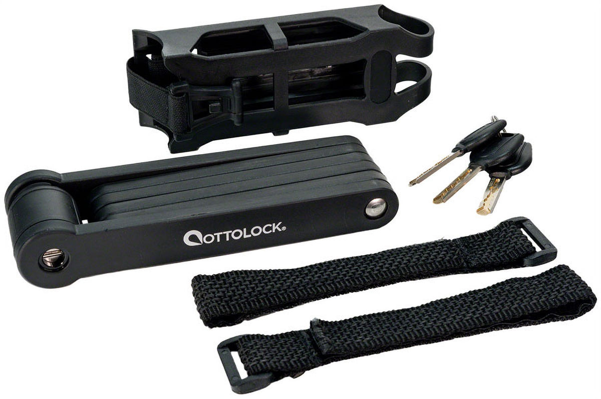 Black Folding Lock with Mount U906