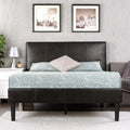 47 Faux Leather Platform Bed Frame J30535