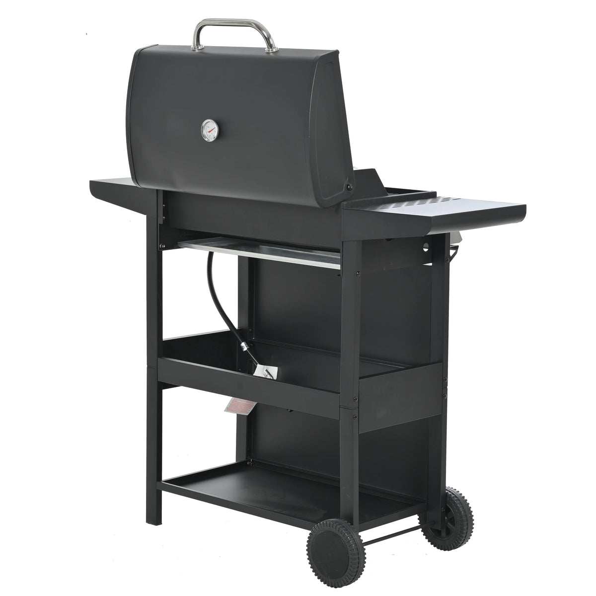 4 Burner Propane Gas Grill with Thermometer, 2 Prep Tables H47534