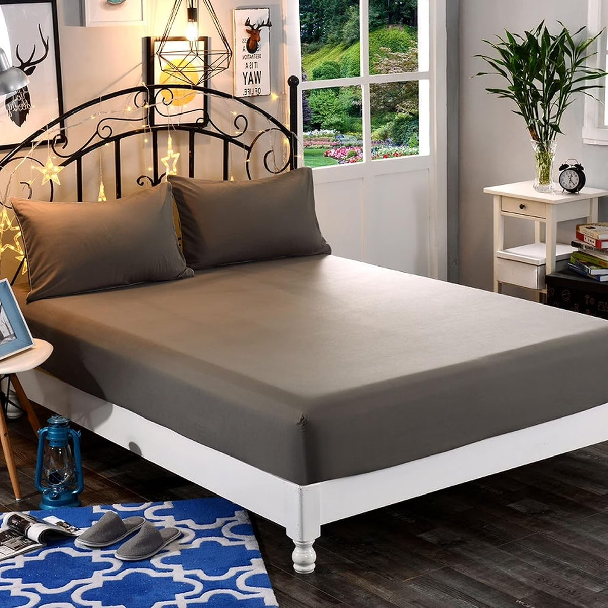 Fitted Sheet, Soft Microfiber, Pockets up to 16" Deep L780