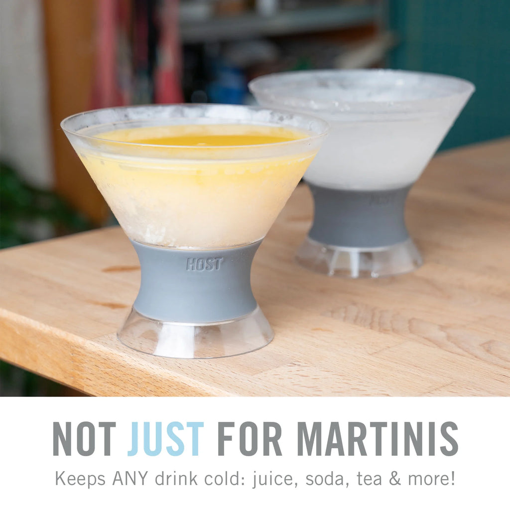Double Wall Insulated Plastic Cooling Cups, Set of 2, Grey I462