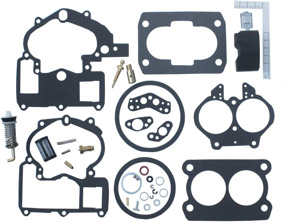 Carburetor Repair Rebuild Kit for 2 Barrel Rochester Carburetor with Float O57405