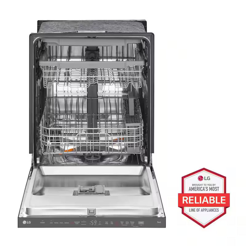24 in. Smart Wi-Fi Dishwasher, Black Stainless Steel P5042