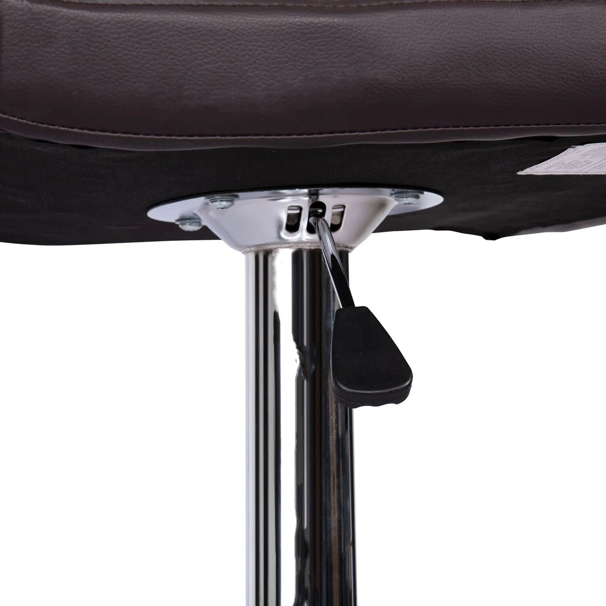 Espresso Adjustable Swivel Leather Barstool Set of 2 J1259