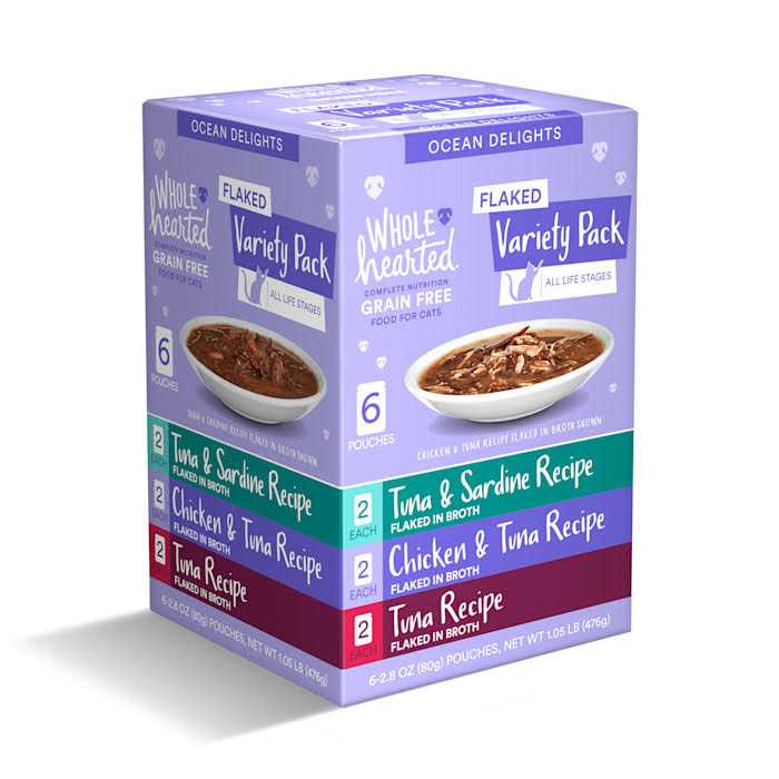 Grain Free Flaked Wet Cat Food Variety Pack N364