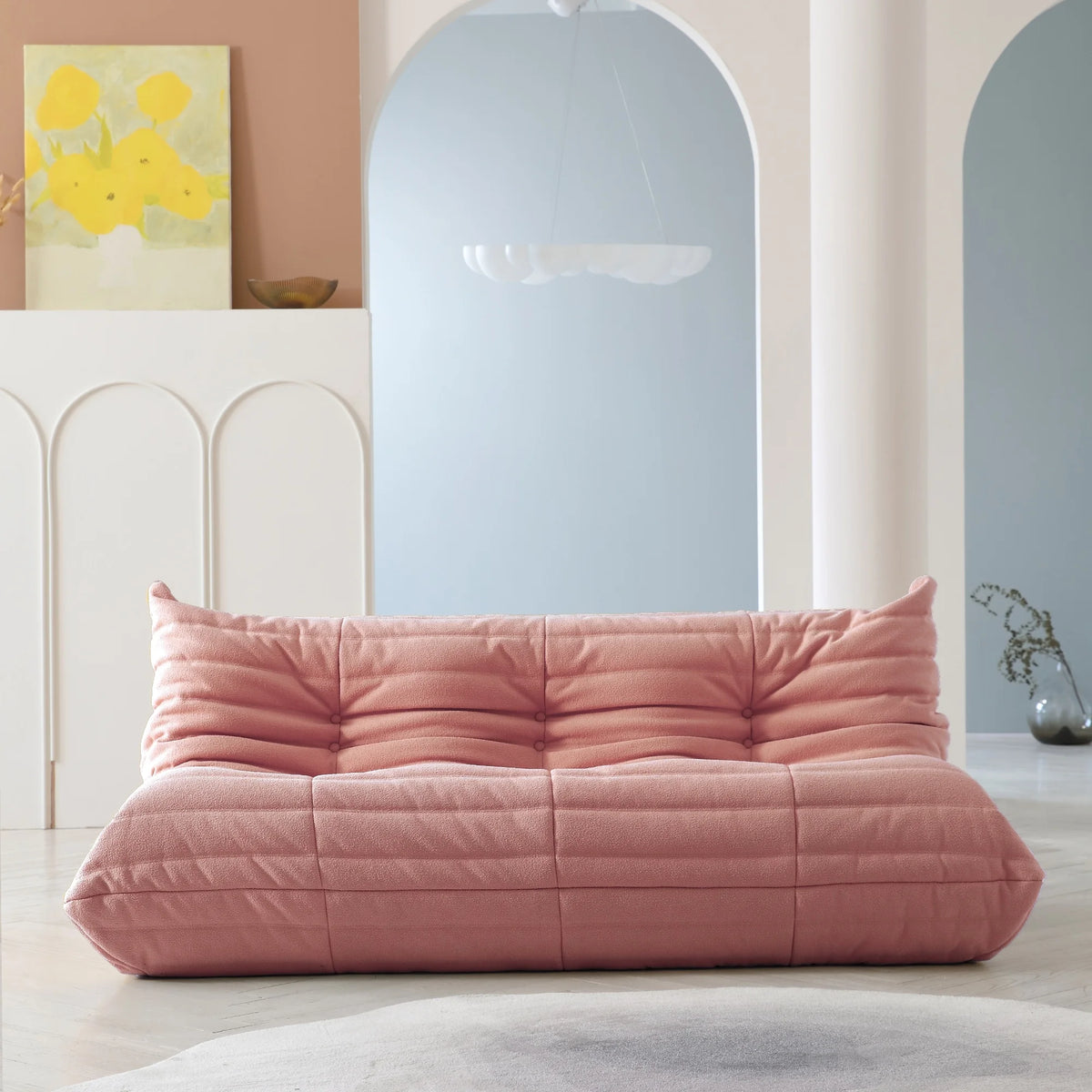 Teddy Velvet 3 Seats Lazy Floor Sofa G1435