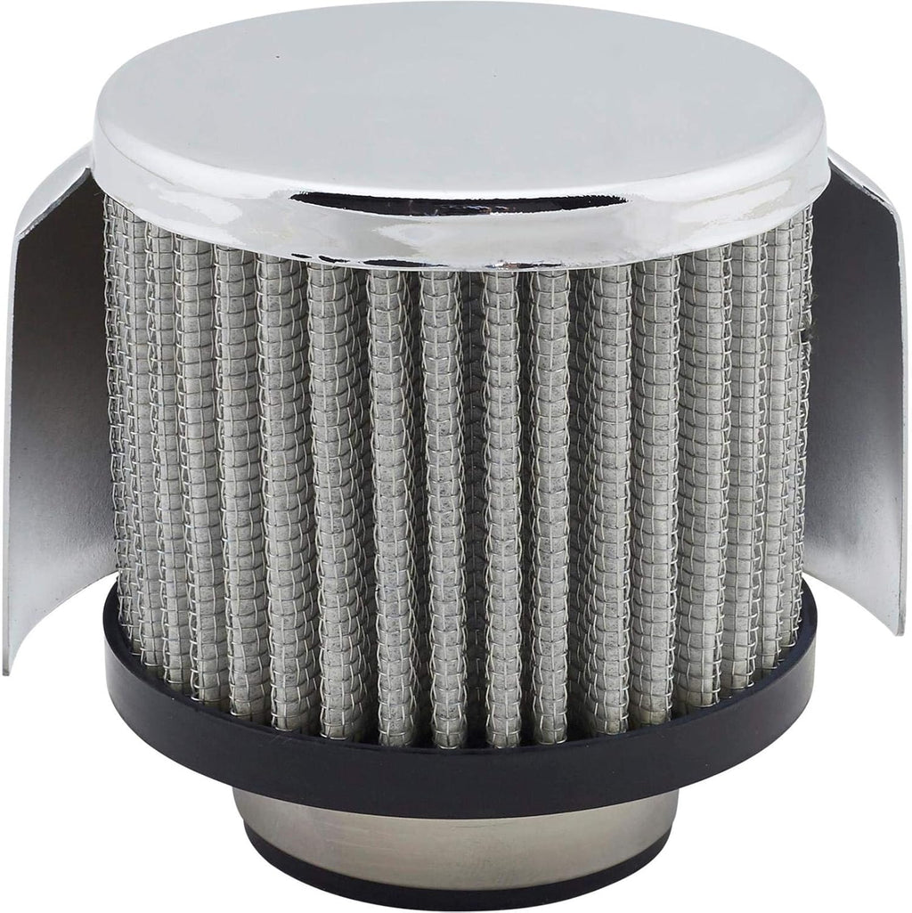 Chrome Aluminum Valve Covers with Shielded Breathers P589653