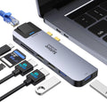 Dual Monitor USB C HDMI Adapter with Ethernet, 100W PD, SD/TF Card Reader O4633