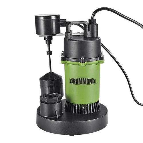 1/3 HP Submersible Sump Pump with Vertical Float 3400 GPH R526