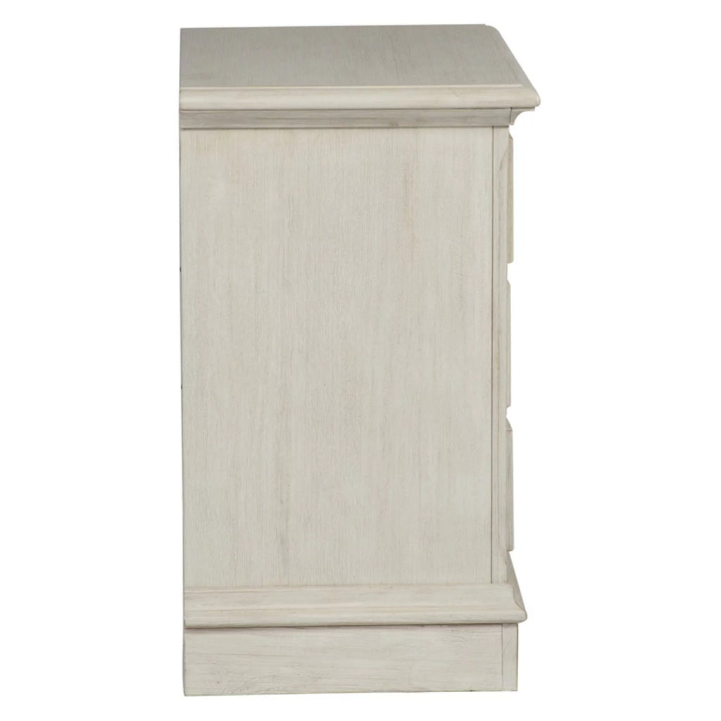 White 3 Drawer Night Stand R74475