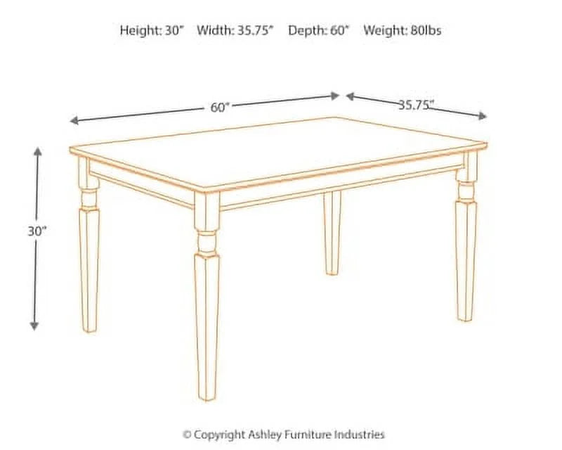 Black/Brown Dining Table M757415