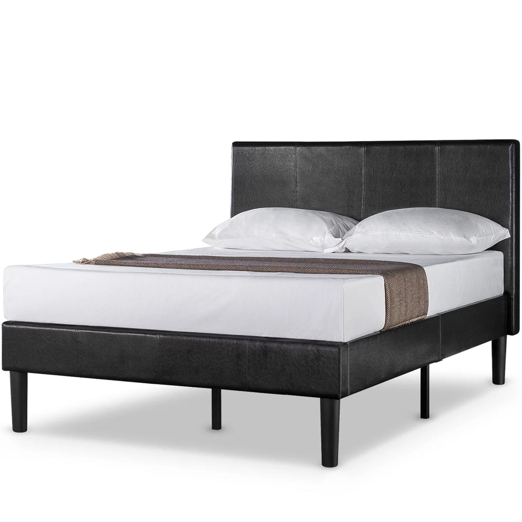 47 Faux Leather Platform Bed Frame J30535