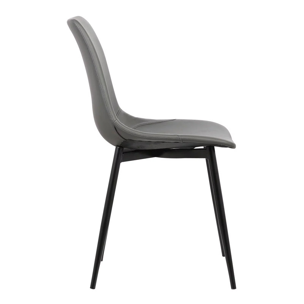 Black Faux Leather Dining Side Chair E8679