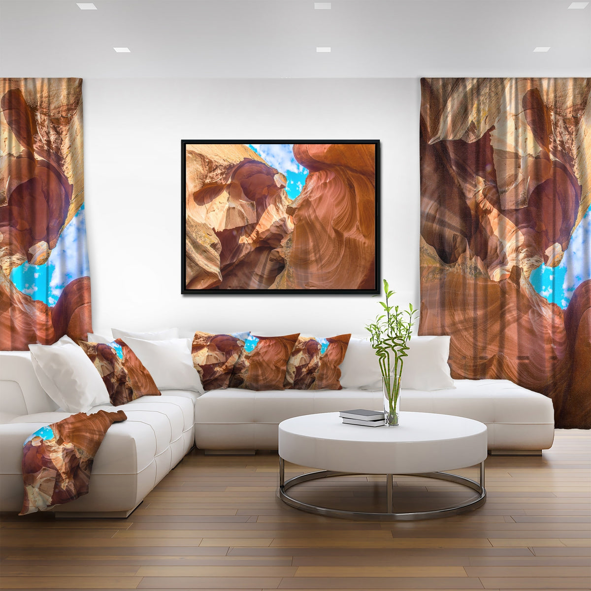 Framed Canvas Art Print 20 in. wide x 12 in. high J551