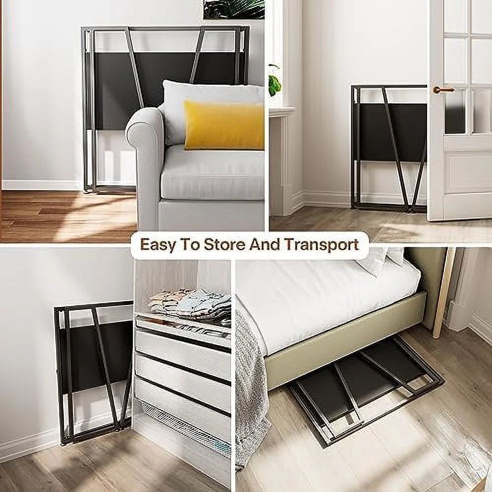Small Folding Computer Desk 41 inch with Protective Railing G888780