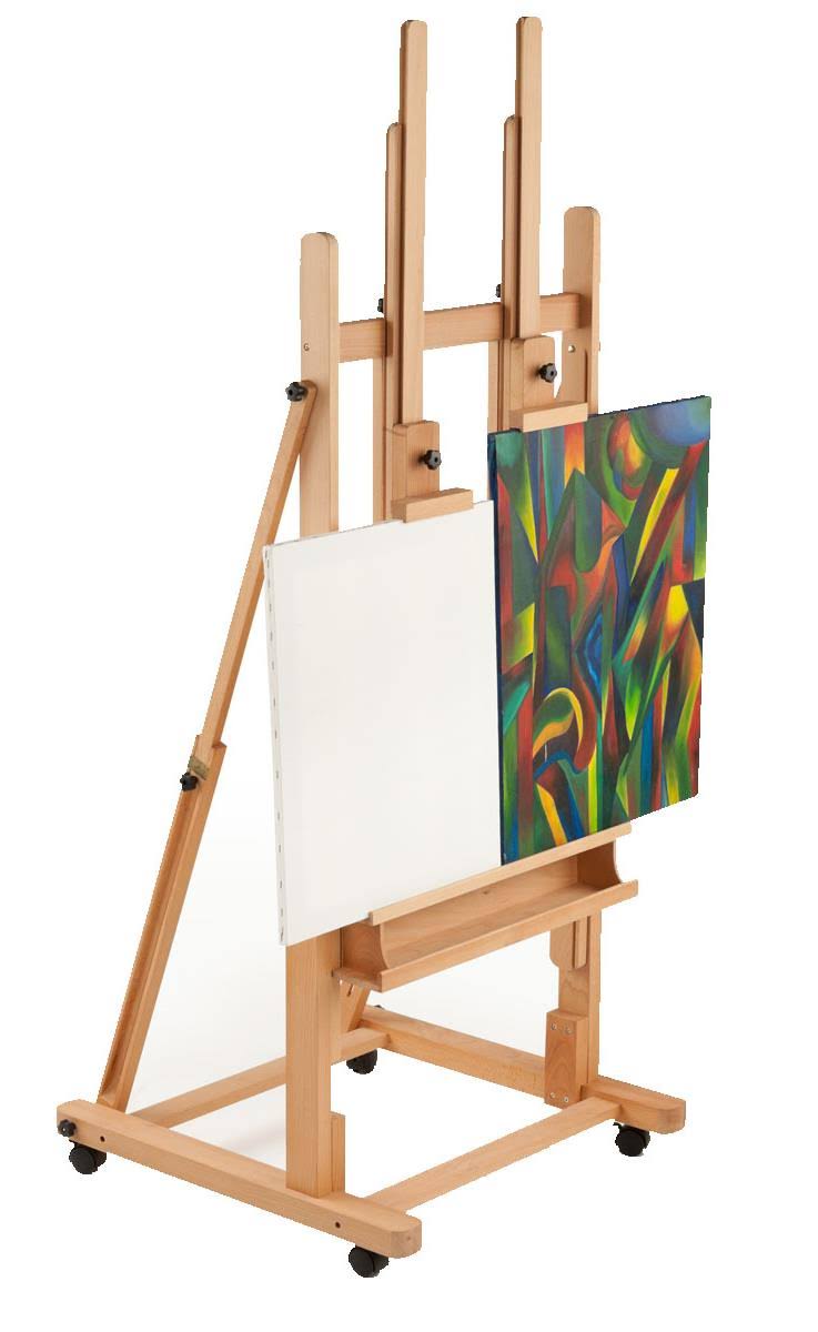 Beech Wood Floor Easel with Locking Wheels S7979