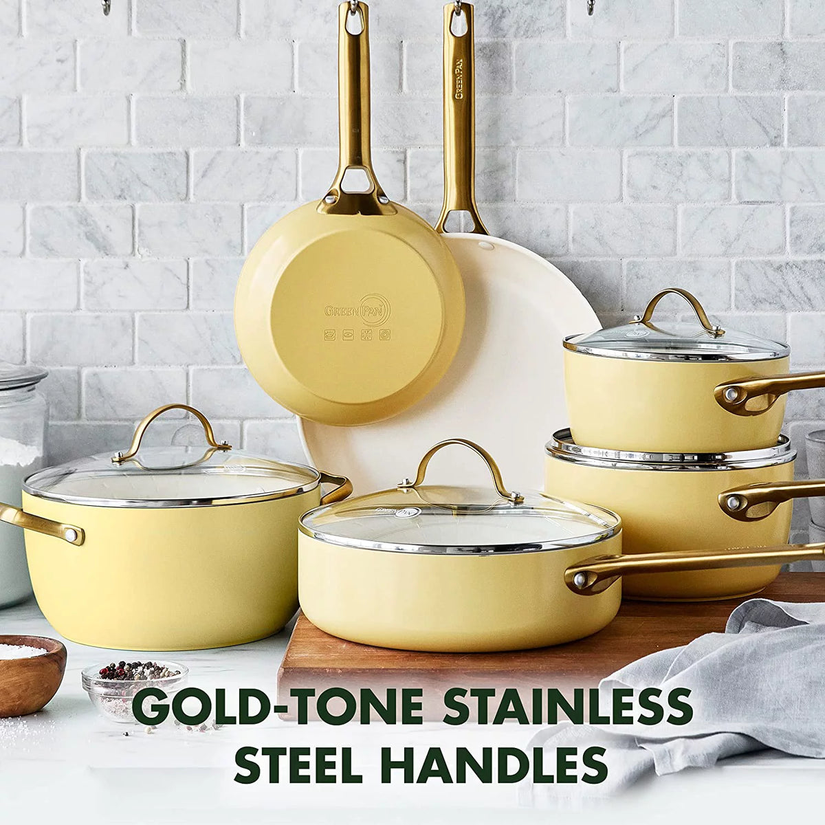 Hard Anodized Ceramic Nonstick 10 Piece Cookware Set S565