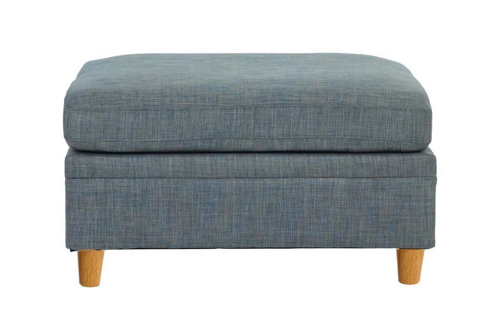 Grey Wooden Legs Ottoman V66161