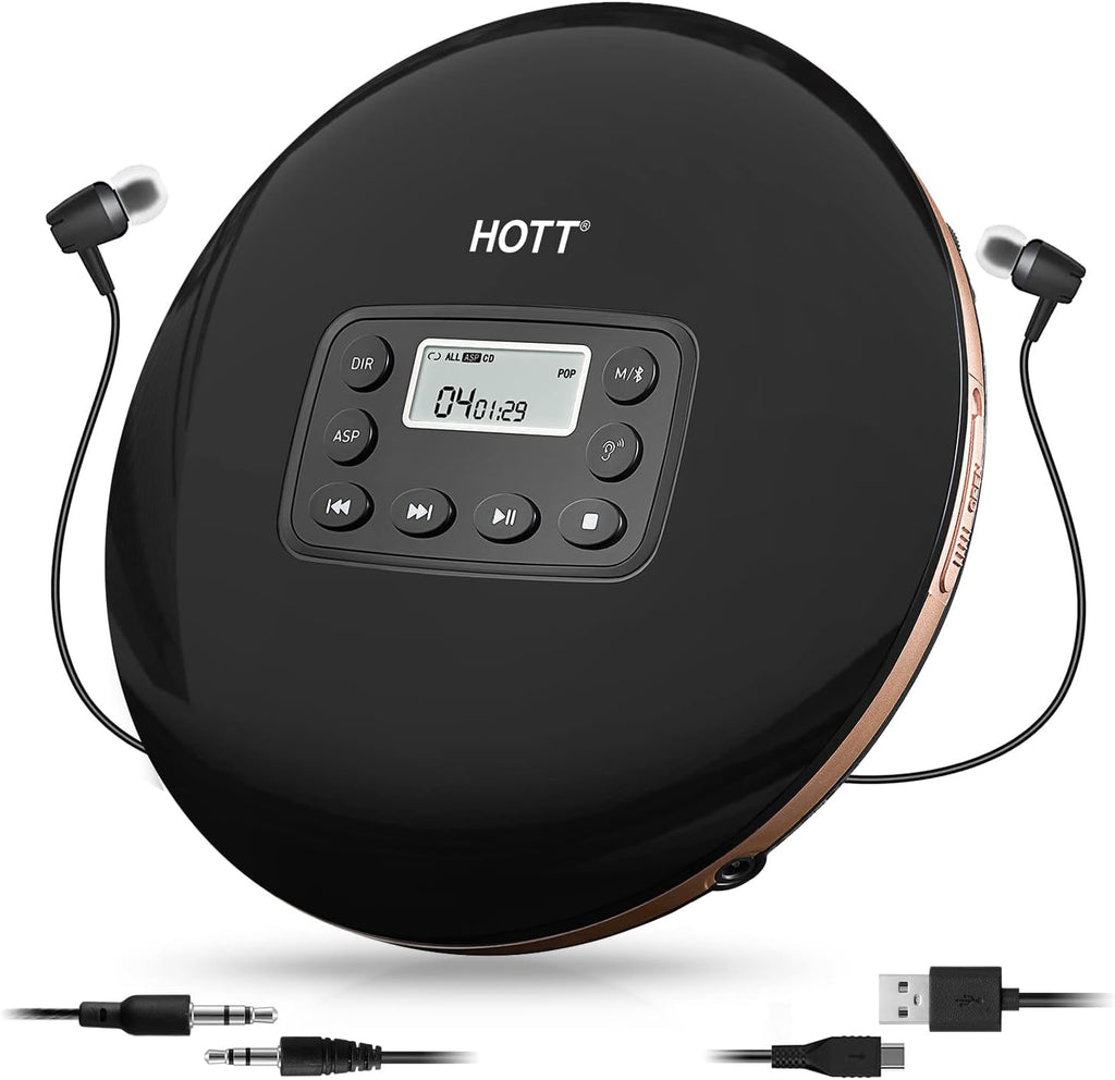 Bluetooth CD Player with Stereo Headphones H50574