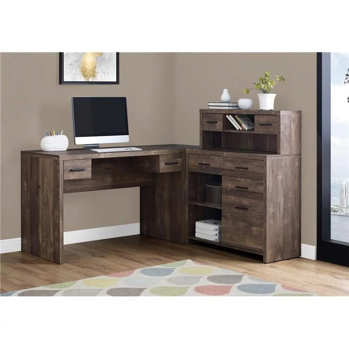44.75 in. Reclaimed Wood Computer Desk L2105