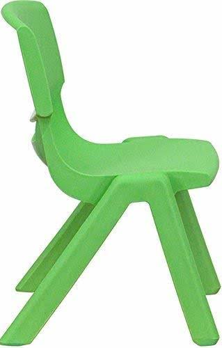 Green Plastic Height Adjustable Activity Table Set with 4 Chairs S18403