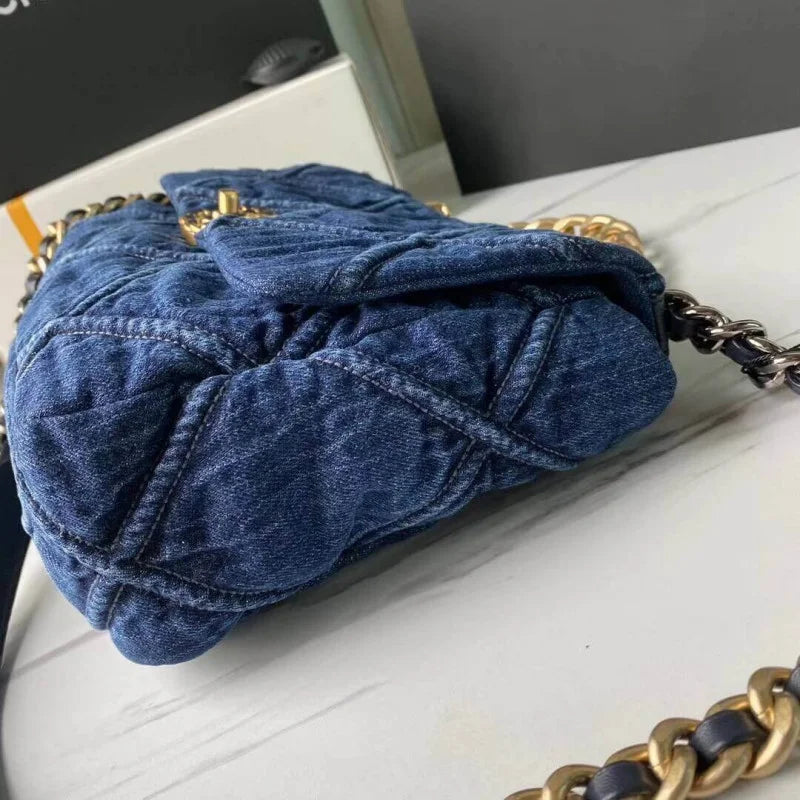 Denim Flap Bag M428