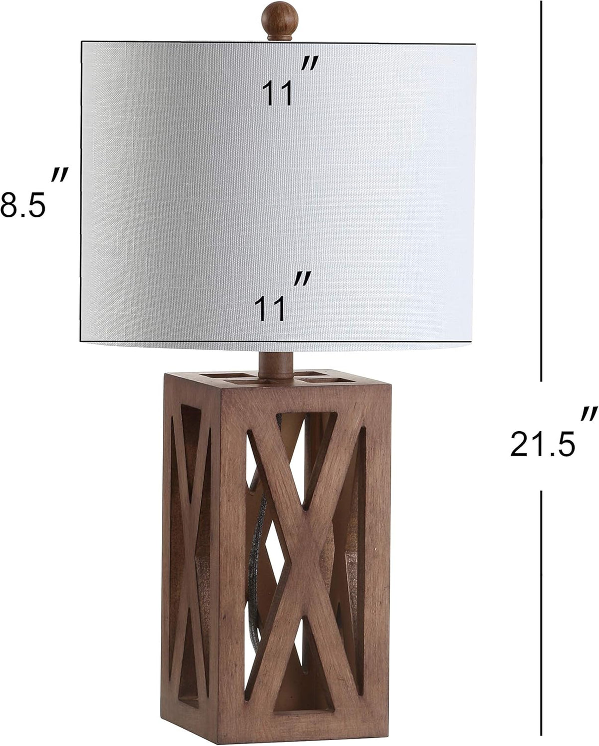 Brown Wood LED Lamp B623333