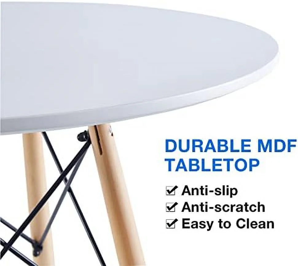 31.5 inch Industrial Round Dining Table D1588