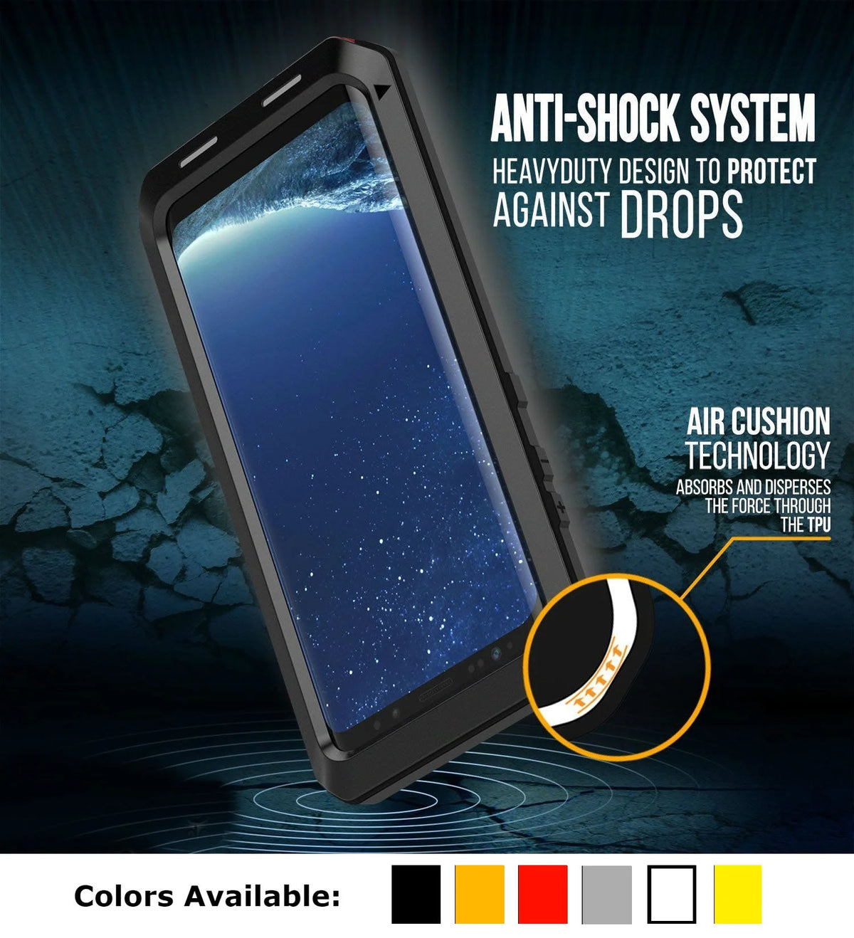 Heavy Duty Aluminum Metal Case for Samsung Galaxy Note 10 G493