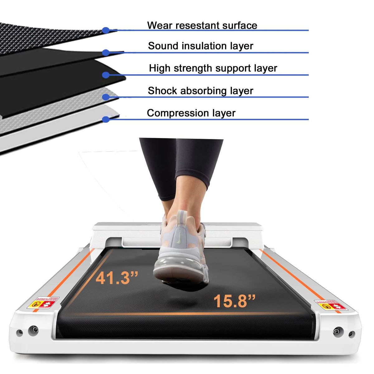 Portable Electric Treadmill 2.5HP Y231211