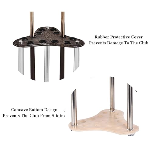 Brown Wood 12 Pool Cue Rack Stand B104