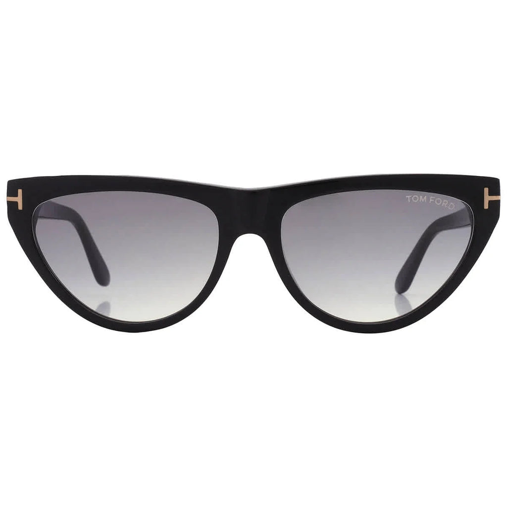Amber Smoke Grey Gradient Cat Eye Sunglasses O637615