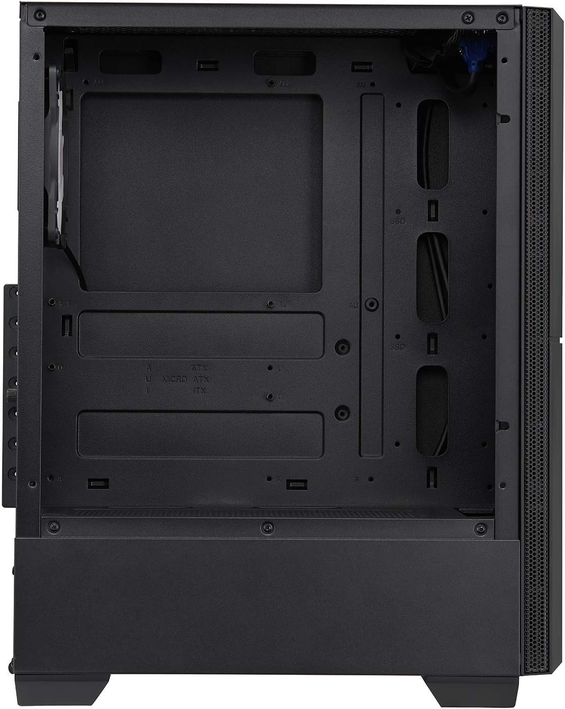 ATX Mid Tower PC Gaming Case with Tempered Glass Side Panel W632941